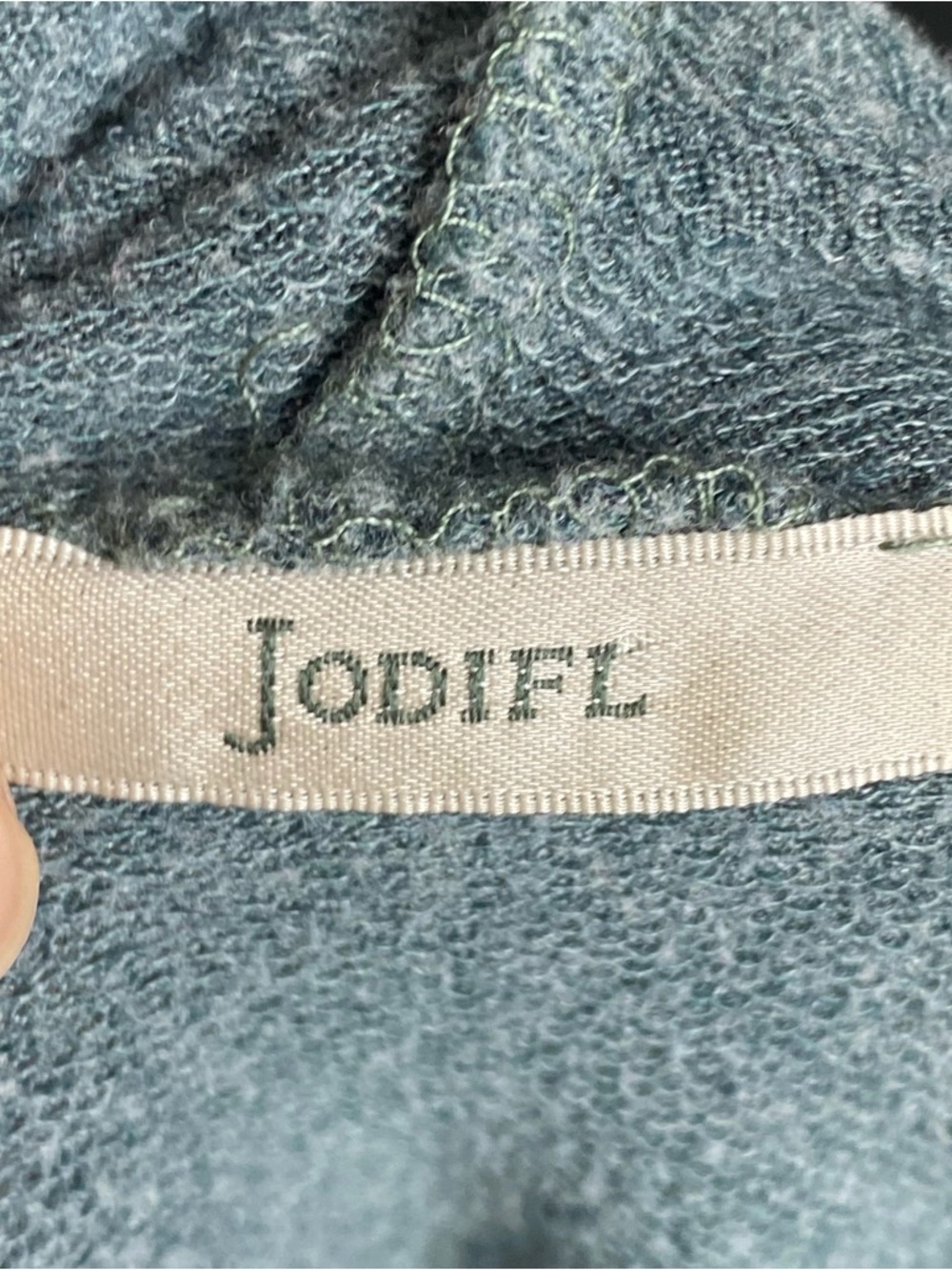 Jodifl Teal Long Sleeve Hoodie Relaxed Fir Women’s Small - Picture 3 of 4